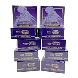 Lot of (10) Pokemon TCG Sword & Shield Chilling Reign Elite Trainer Boxes SEALED - Image 1