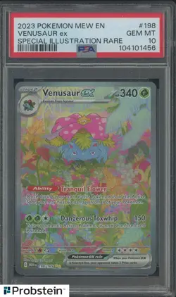 2023 Pokemon MEW EN Special Illustration Rare #198 Venusaur ex PSA 10 - Image 1