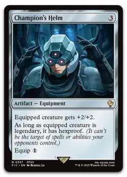 Champion's Helm #337 (NM) Final Fantasy FIC Magic MTG - Image 1