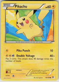 Pokemon Pikachu Common Boundaries Crossed 50/149 LP - Image 1