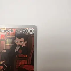 2025 Pokemon TCG Destined Rivals Team Rocket's Meowth #203/182 Illustration Rare - Image 4