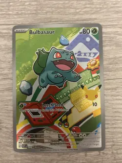 Pokemon Bulbasaur 037 First Partner Illustration Full Art Holo Promo - Image 2