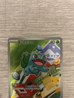 Pokemon Bulbasaur 037 First Partner Illustration Full Art Holo Promo - Image 3