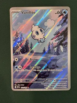 Pokemon Vanillite 111/086 Sv: White Flare Illustration Rare Holo 60 - Image 1
