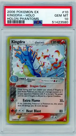 Pokemon Kingdra EX Holon Phantoms Holo Rare #10 PSA 10 Gem Mint - Image 1