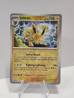 Jolteon 135/165 Sv: Scarlet & Violet 151 Reverse Holo Pokemon TCG NM - Image 1