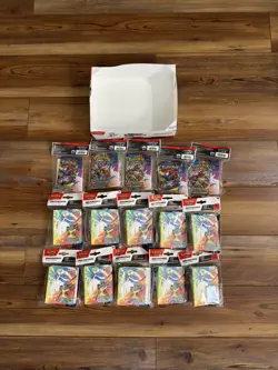 Pokemon TCG: Mega Evolution Mini Portfolio Booster Pack Factory Sealed Lot Of 15 - Image 1