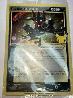 Pokemon Greninja Star SWSH144 Celebrations Promo Holo SEALED - Image 3