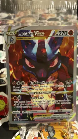 Pokemon TCG Lucario VSTAR SWSH Promo SWSH291 Holo 270 HP English - Image 1
