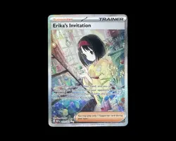Near Mint Erika’s Invitation 203/165 SV151 Ultra Rare Full Art Pokemon - Image 1