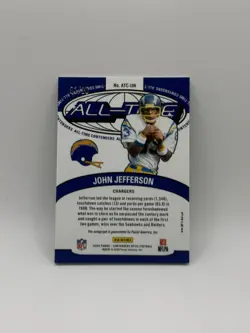 John Jefferson 2024 Panini Contenders Optic All Time Auto /20 - Image 2