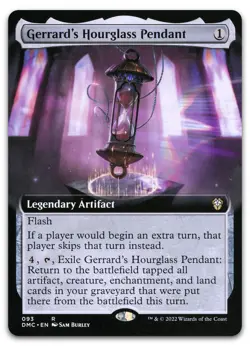 Gerrard's Hourglass Pendant (Extended Art) #93 NM Dominaria United DMC Magic MTG - Image 1