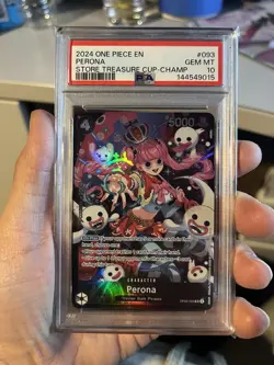 One Piece Perona Store Treasure Cup-Champ Op06-093 Psa 10 - Image 1
