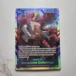 Bandai One Piece Donquixote Doflamingo OP14-069 Holo Full Art 10000 Power - Image 1