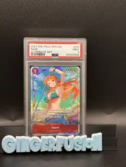 2022 One Piece OP01-016 Nami Pre-Errata ENG Alt Art PSA 9 - Image 1