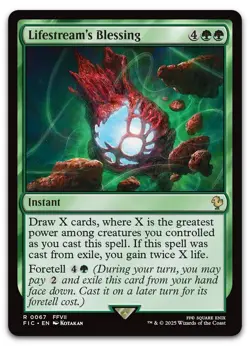 Lifestream's Blessing #67 (NM) Final Fantasy FIC Magic MTG - Image 1