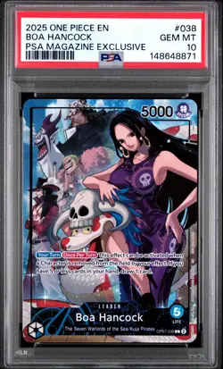 2025 ONE PIECE PROMOS PSA MAGAZINE EXCLUSIVE #038 BOA HANCOCK PSA 10 - Image 1