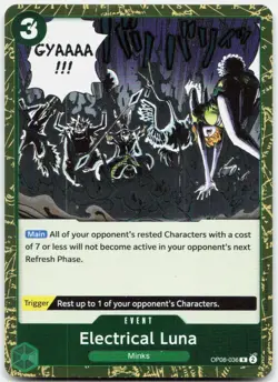 Electrical Luna OP08-036 Rare Two Legends One Piece Foil Near Mint - Image 1