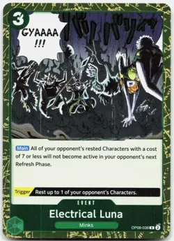 Electrical Luna OP08-036 Rare Two Legends One Piece Foil Near Mint - Image 2