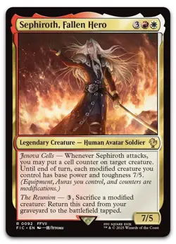 Sephiroth, Fallen Hero #92 (NM) Final Fantasy FIC Magic MTG - Image 1