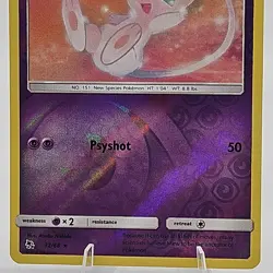 Mew 32/68 Reverse Holo Rare Hidden Fates Pokemon Card - Image 4