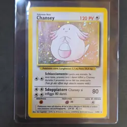 Pokemon Chansey 3/102 Base Set Holo Rare Italian Card Wizards 1999 - Image 1