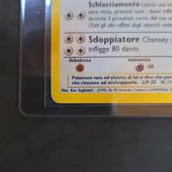 Pokemon Chansey 3/102 Base Set Holo Rare Italian Card Wizards 1999 - Image 3