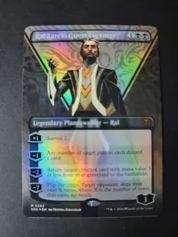 Ral Zarek, Guest Lecturer (Borderless Foil) Mythic MTG Secrets of Strixhaven - Image 1