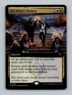 Fix What's Broken (Extended Art) (Foil) 0350 (R) MTG Secrets of Strixhaven (SOS) - Image 1