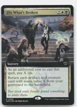 Fix What's Broken - Extended Art - Secrets of Strixhaven - MtG - NM - Image 1
