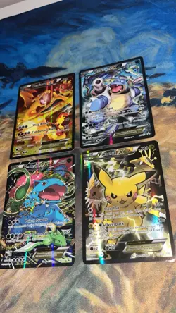 Pokemon Pikachu ex XY124 Charizard ex XY121 Venusaur ex XY123 Blastoise ex XY122 - Image 2