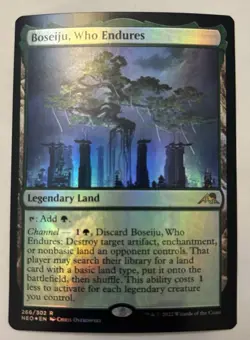 (1x) Boseiju, Who Endures - Foil - Kamigawa: Neon Dynasty - NM - MTG - Image 1