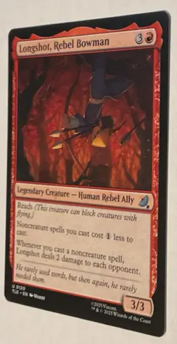 Magic: The Gathering Longshot, Rebel Bowman TLE Uncommon Red Legendary Creature - Image 3