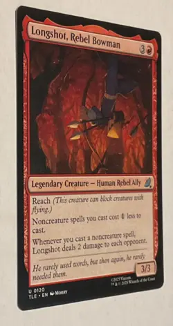 Magic: The Gathering Longshot, Rebel Bowman TLE Uncommon Red Legendary Creature - Image 4