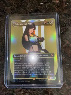 Magic the Gathering - Tifa, Martial Artist Borderless FOIL - Final Fantasy - 206 - Image 1