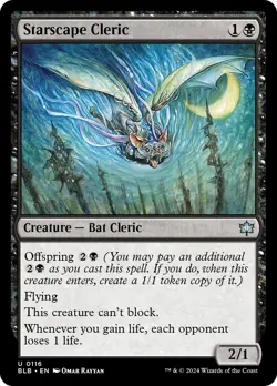 Starscape Cleric [Bloomburrow] Foil Near Mint - Image 1