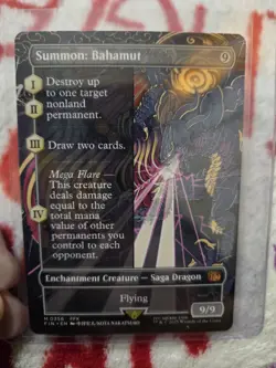 Wizards of the Coast Summon: Bahamut FFX Enchantment Creature Dragon 9/9 #0356 - Image 1