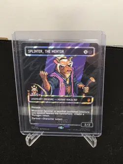 Splinter, the Mentor - 0089 - Borderless - Surge Foil - Commander: TMNT - Image 1