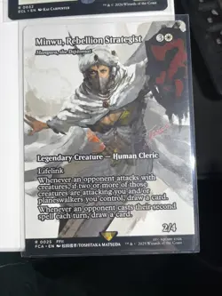 Magic: The Gathering (MTG) - FCA Minwu, Rebellion Strategist (Showcase) R0025 NM - Image 1
