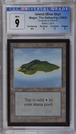 ISLAND Collectors Ed CGC 9 MTG [Nostalgium] - Image 1