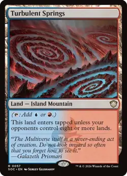 NM Turbulent Springs, MTG, Strixhaven Commander, Magic the Gathering, 57 - Image 1