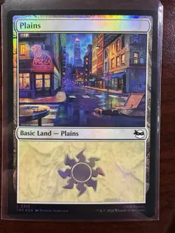 MTG Teenage Mutant Ninja Turtles Foil #0315 Plains - Land - Image 1