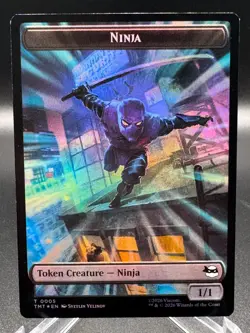 Ninja 0005 / Mutagen 0009 Foil Token Teenage Mutant Ninja Turtles TMT MTG NM - Image 1
