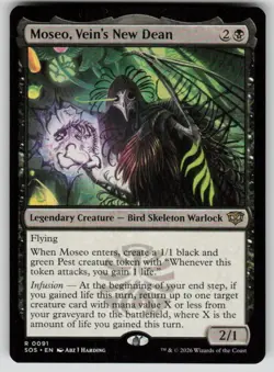 Moseo, Vein's New Dean Rare Secrets of Strixhaven 91 MTG Near Mint 2026 - Image 1