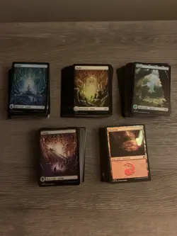 MTG - 250 Foil Basic Lands 50 of Each - Bulk Lot - Image 1