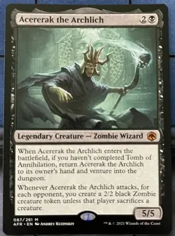 MTG ~ Acererak the Archlich ~ Adventures in the Forgotten Realms ~ NM - Image 1