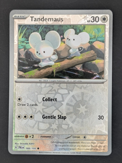 2023 Pokemon Scarlet and Violet Paldea Evolved Reverse Foil #166 Tandemaus C - Image 1