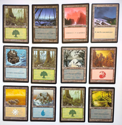 MTG Vintage Basic Land Lot Urza’s Saga Ice Age Mirage Tempest Old Border Magic - Image 1