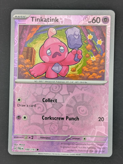 2023 Pokemon Scarlet and Violet Paldea Evolved Reverse Foil #100 Tinkatink C - Image 1