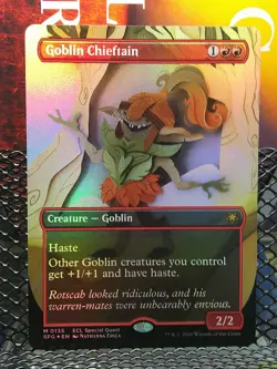 Goblin Chieftain (Borderless) [Special Guests] 135 NM Foil - Image 1